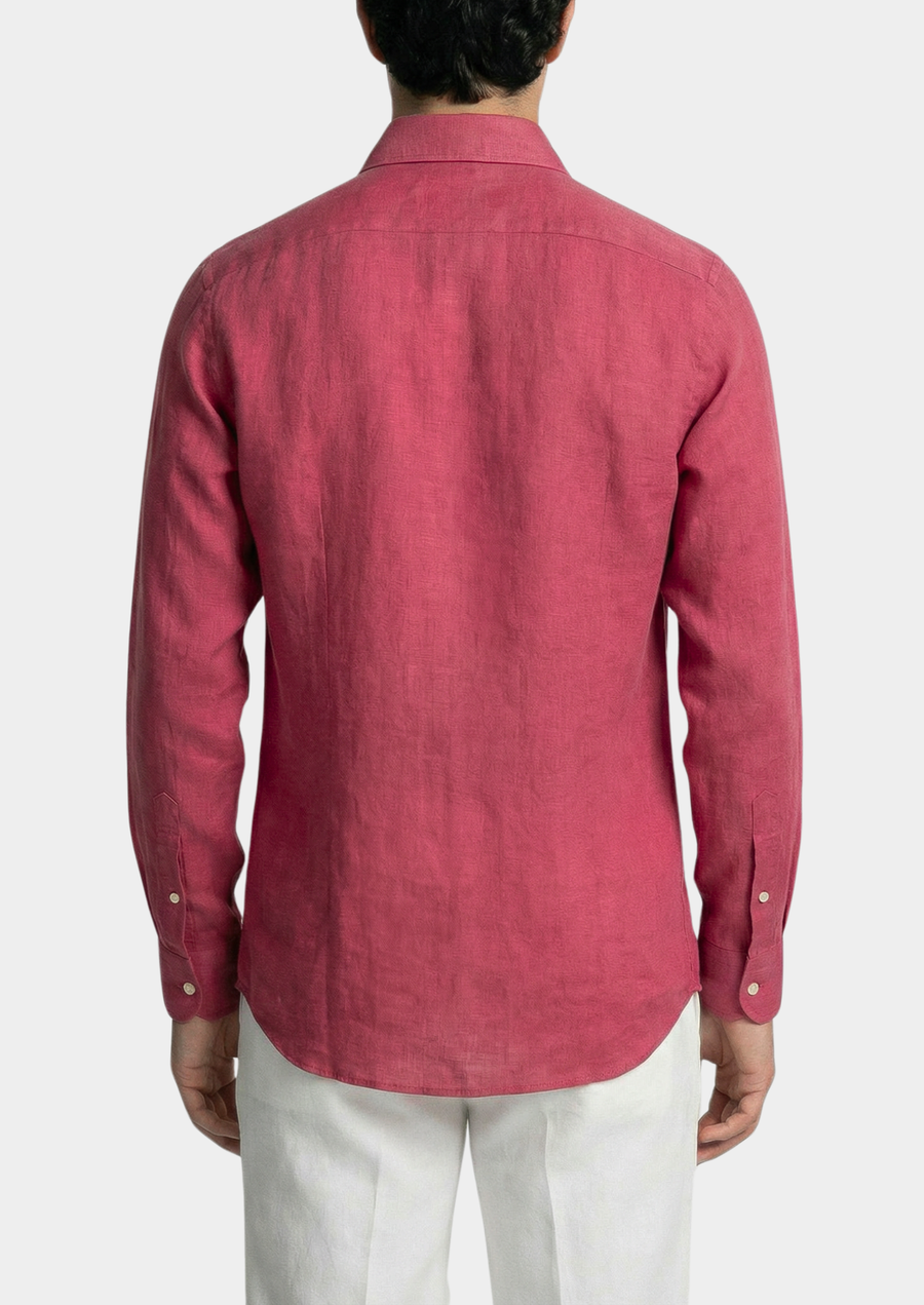 Portofino Coastal Cotton Shirt - Blush Pink