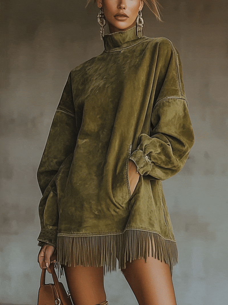 Lucia Cashmere Turtleneck Dress