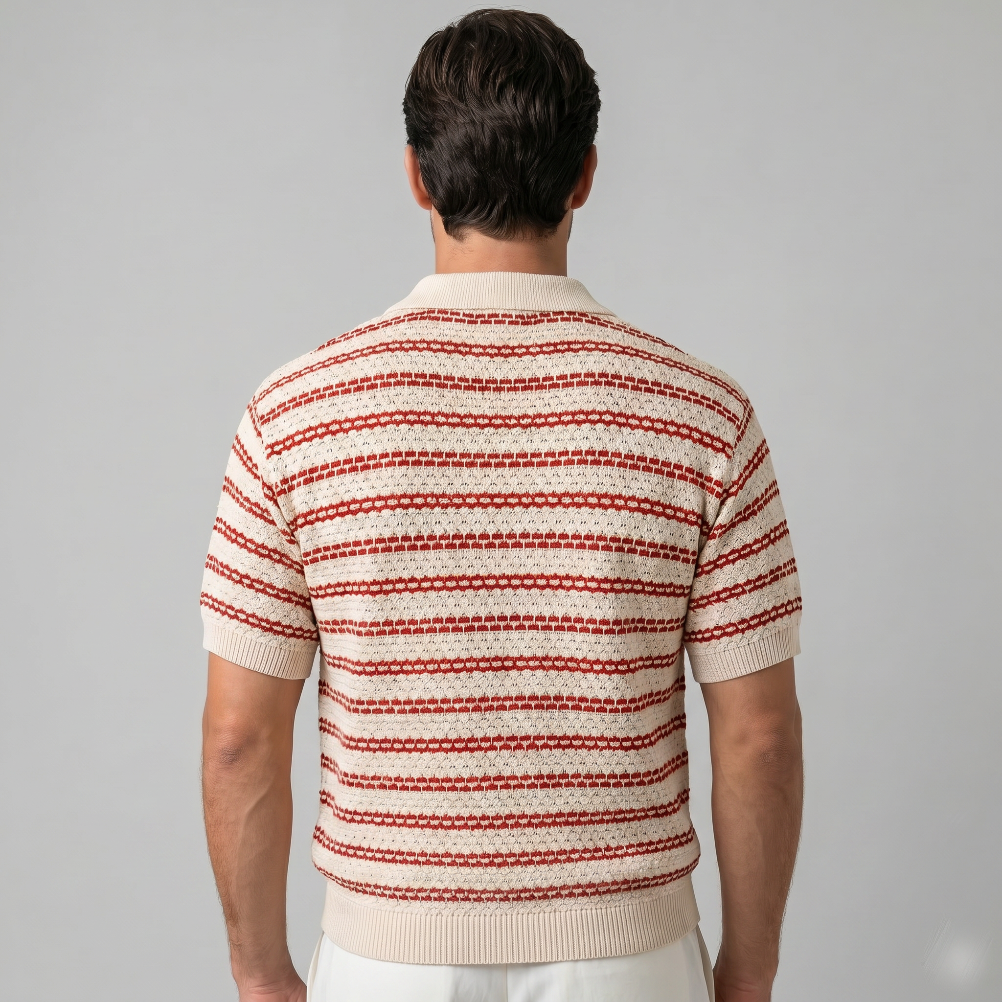 Tailored Knit Polo Shirt in Classic Navy