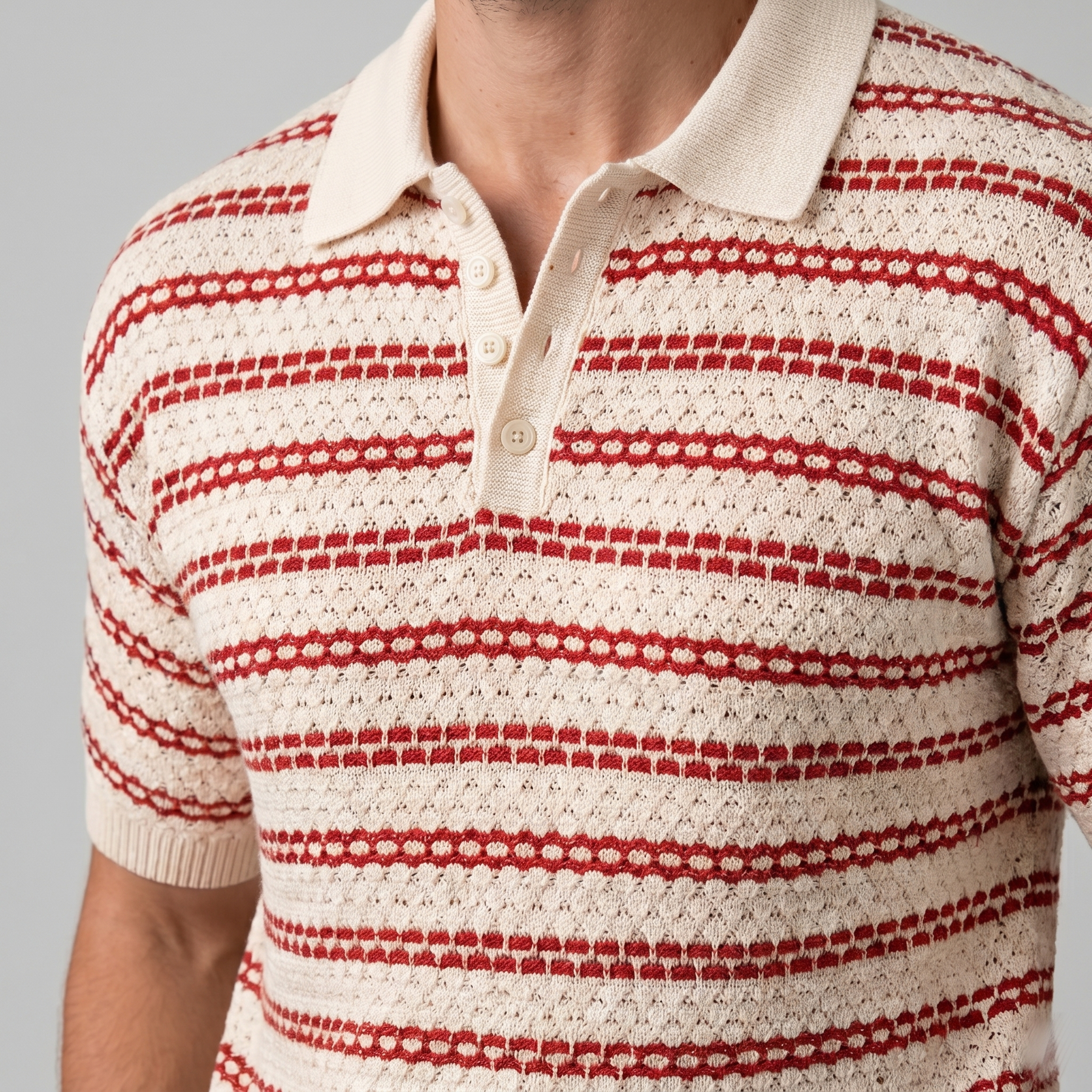 Tailored Knit Polo Shirt in Classic Navy
