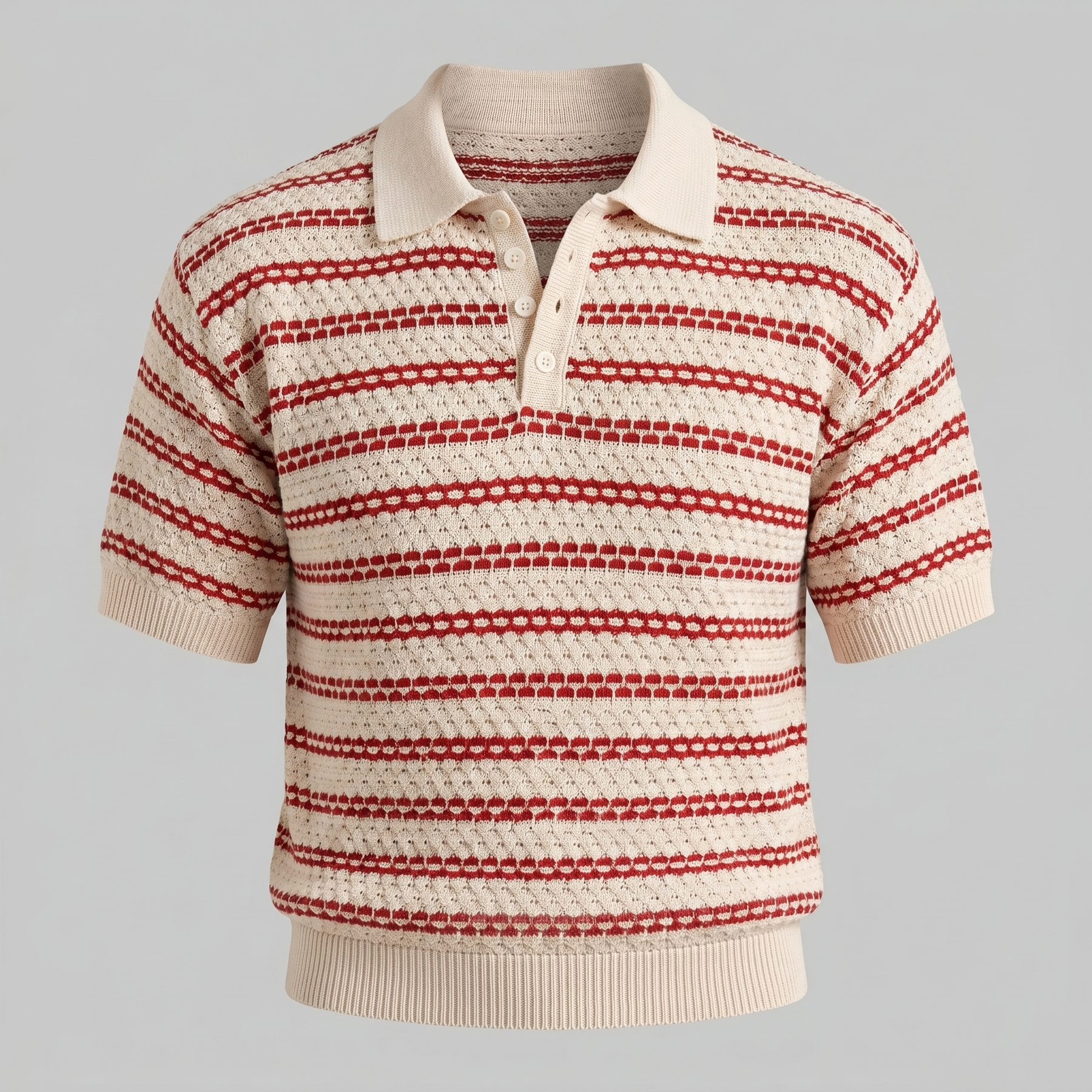 Tailored Knit Polo Shirt in Classic Navy