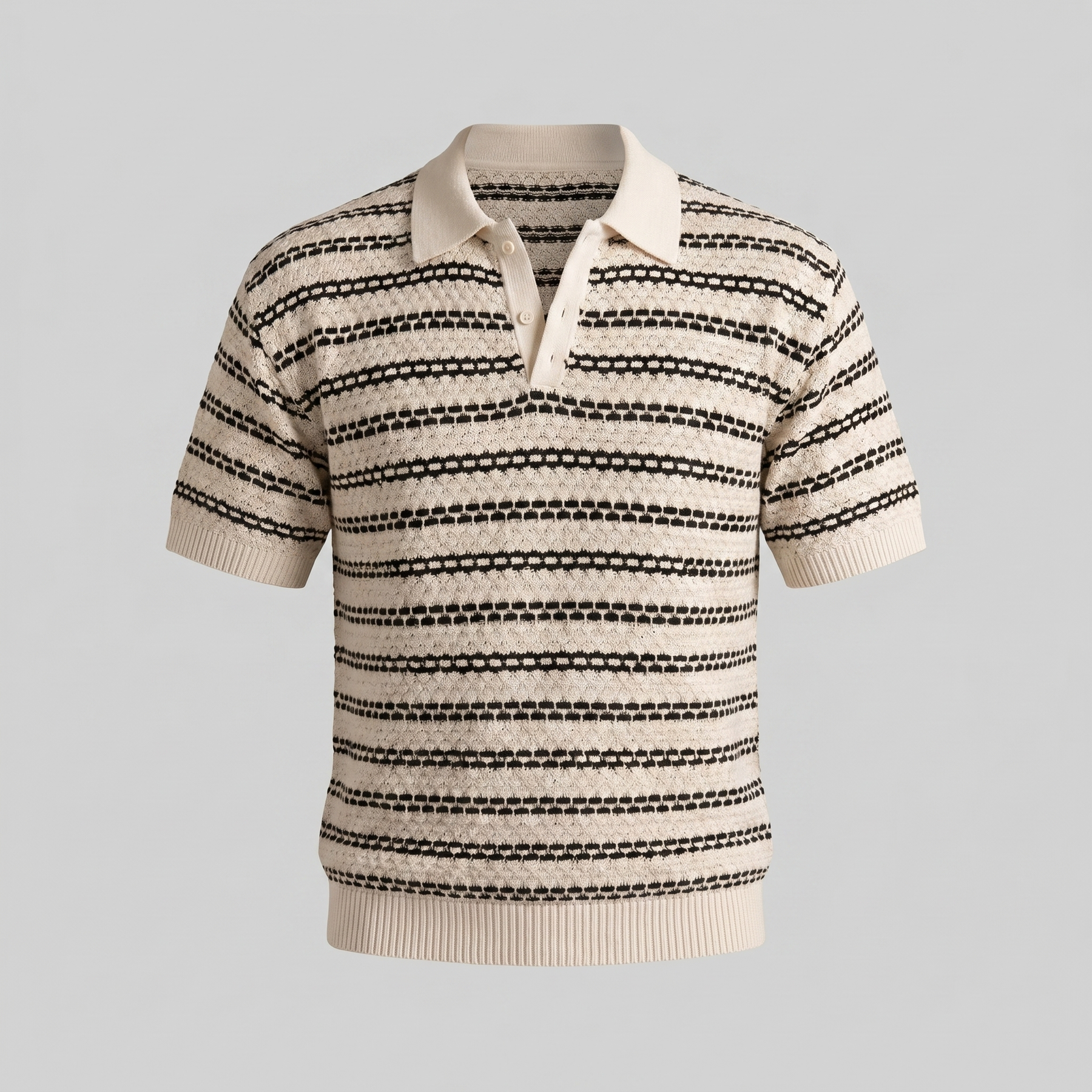 Tailored Knit Polo Shirt in Classic Navy