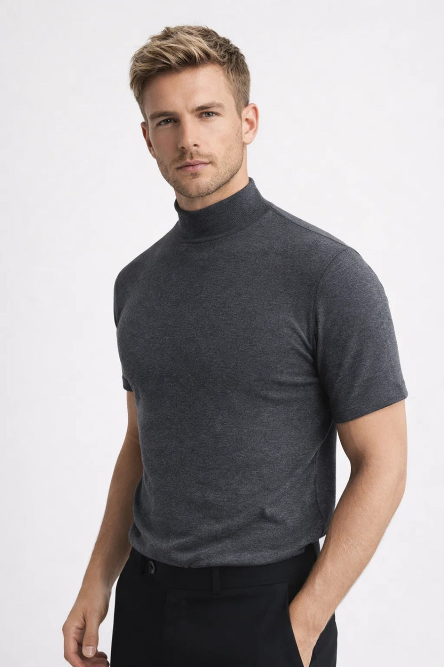 Tailored Short Sleeve T-Shirt in Classic White