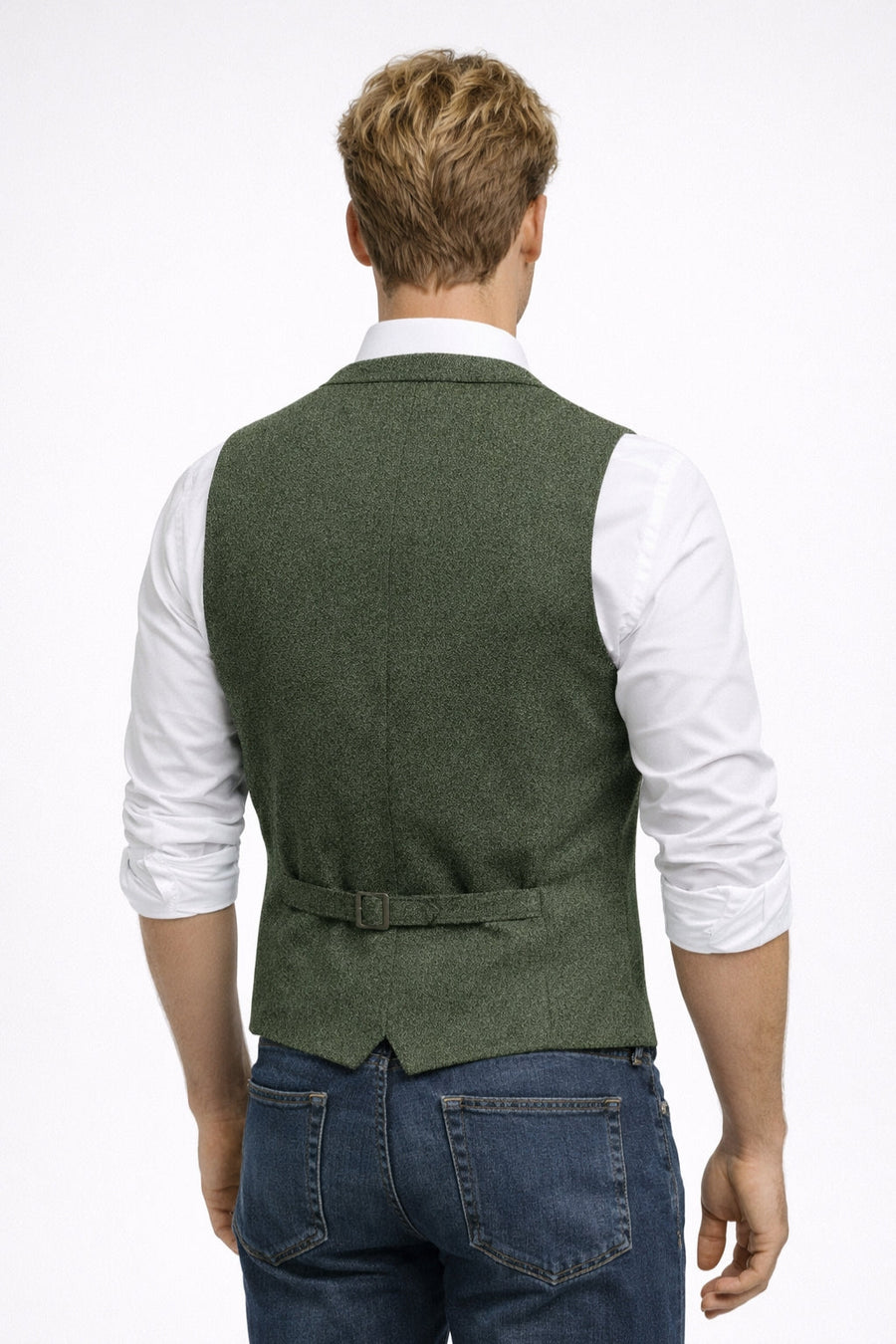Refined Slim Fit Gilet in Classic Navy