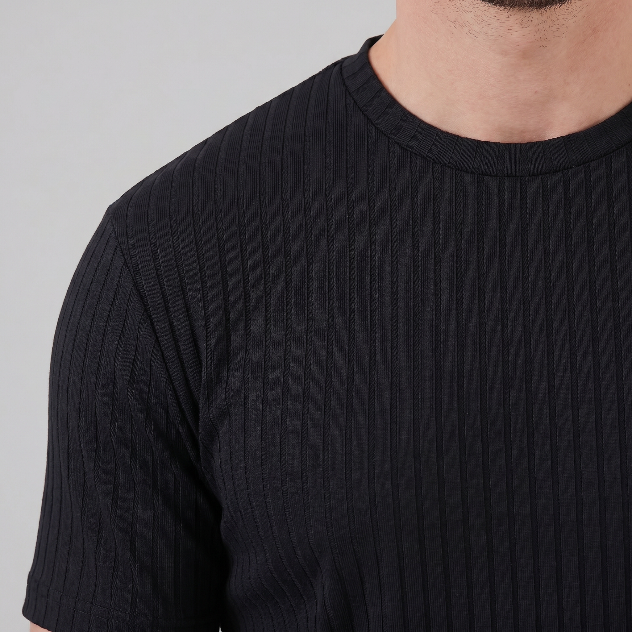 Timeless Slim Fit Henley Shirt in Classic White