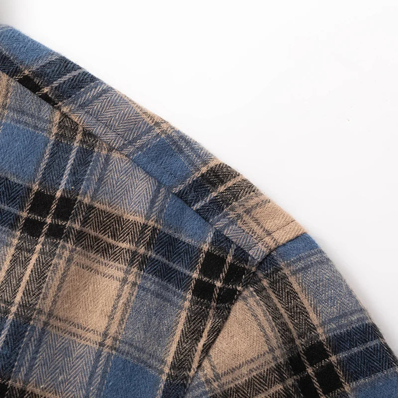 Men's Checked Overshirt in Summer Hues