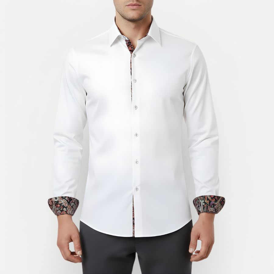 Paisley Print Long Sleeve Shirt