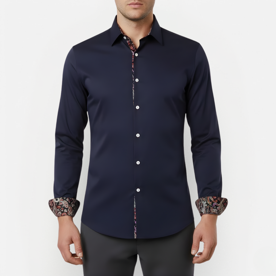 Paisley Print Long Sleeve Shirt