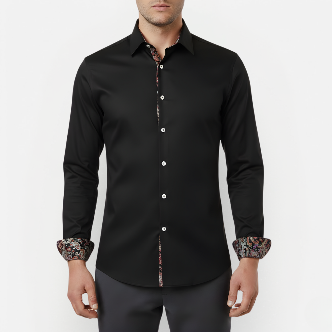 Paisley Print Long Sleeve Shirt