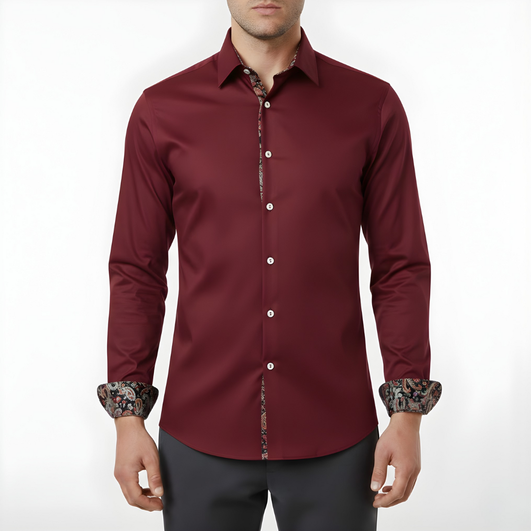 Paisley Print Long Sleeve Shirt