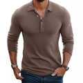 Men's Long Sleeve Slim Fit Polo