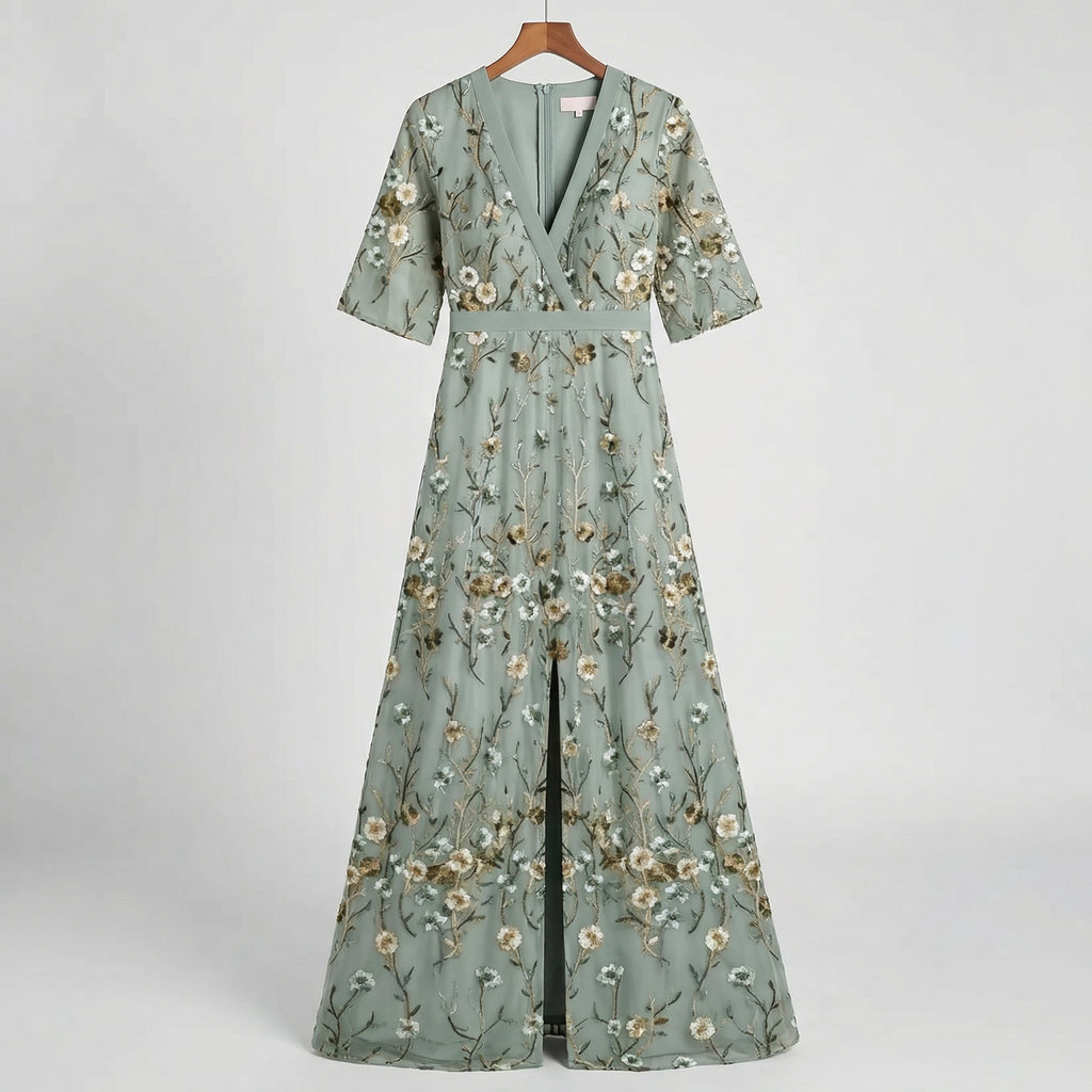 Marisa Timeless Floral Silk Dress