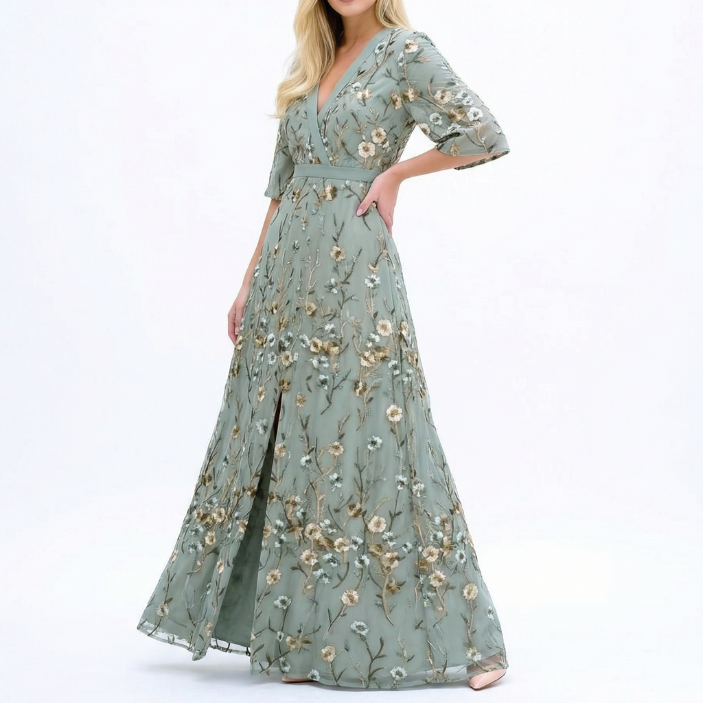 Marisa Timeless Floral Silk Dress