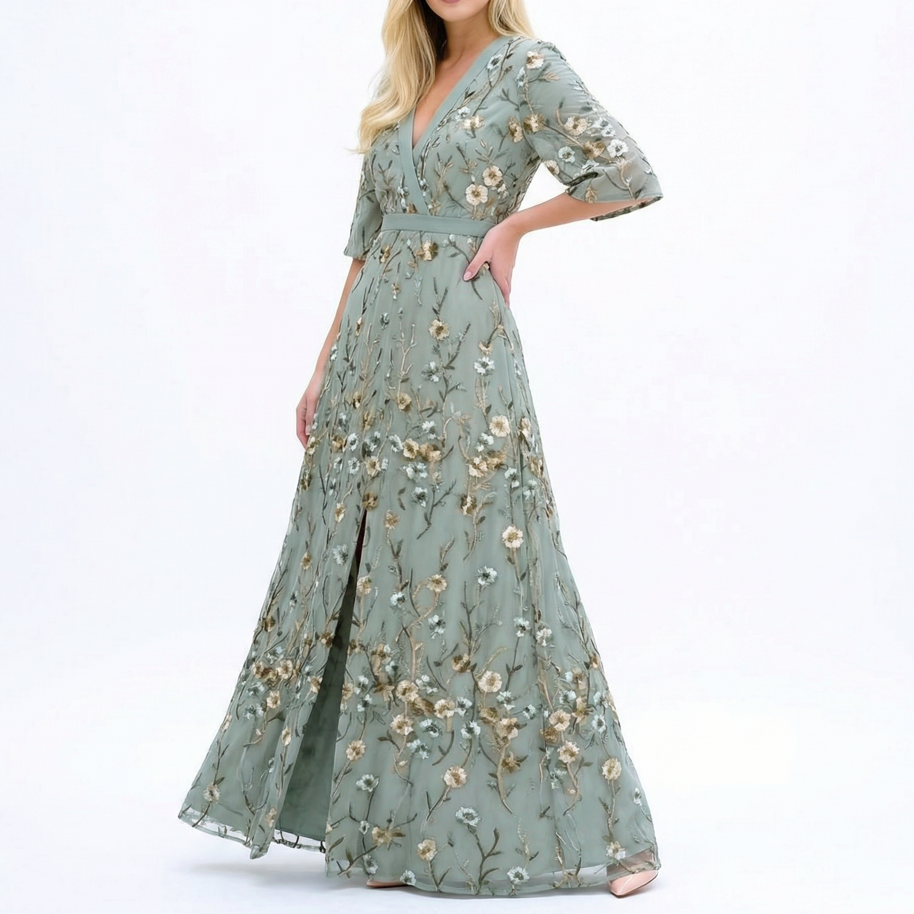 Marisa Timeless Floral Silk Dress
