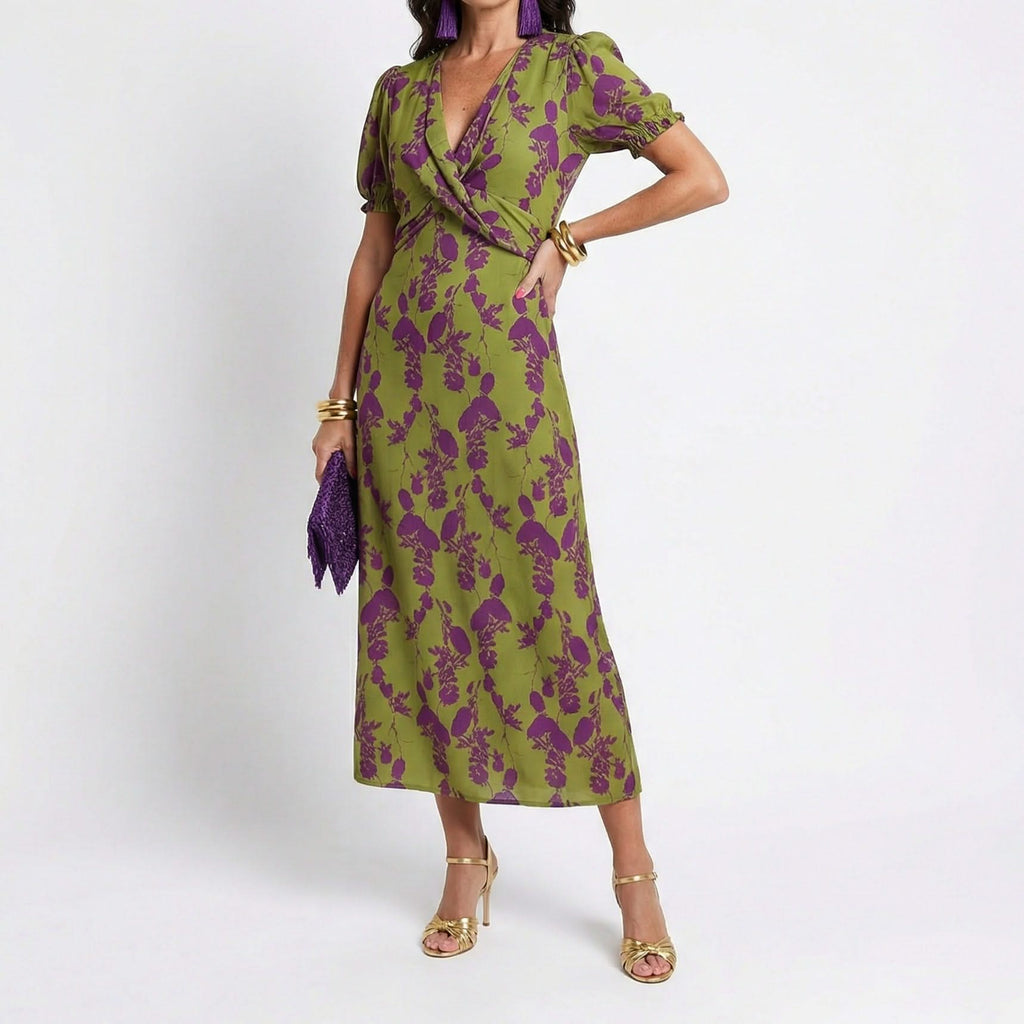 Mara Elegant Silk Maxi Dress