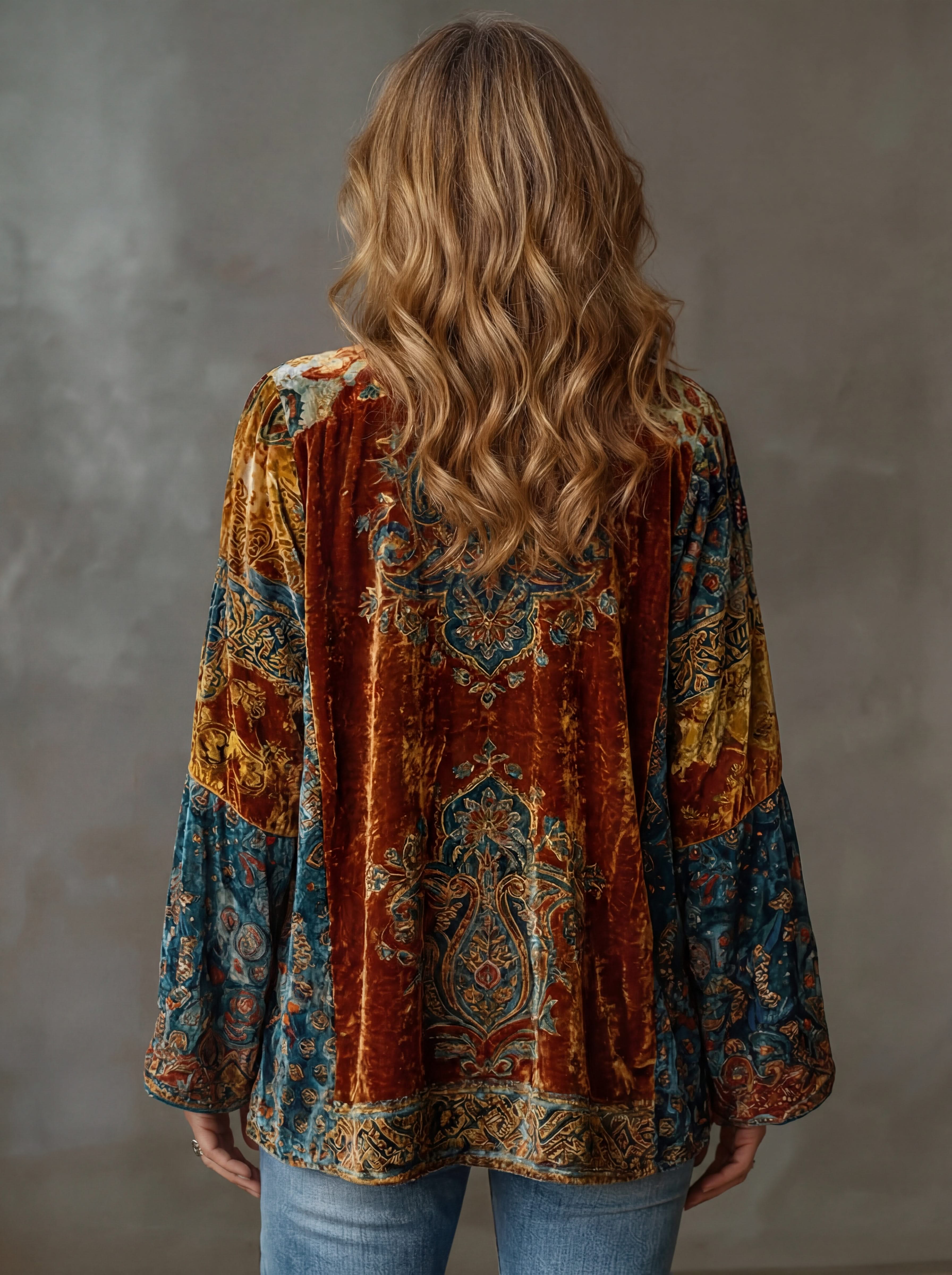 Solara Bohemian Jacket in Earth Tones