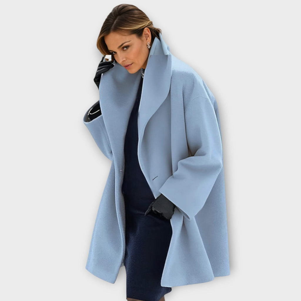 Emma Windproof Wool Jacket in Classic Charcoal