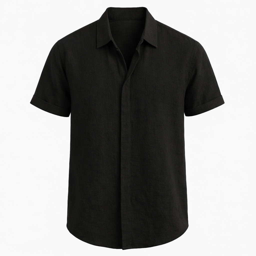 Classic Linen Shirt for Men in Summer White
