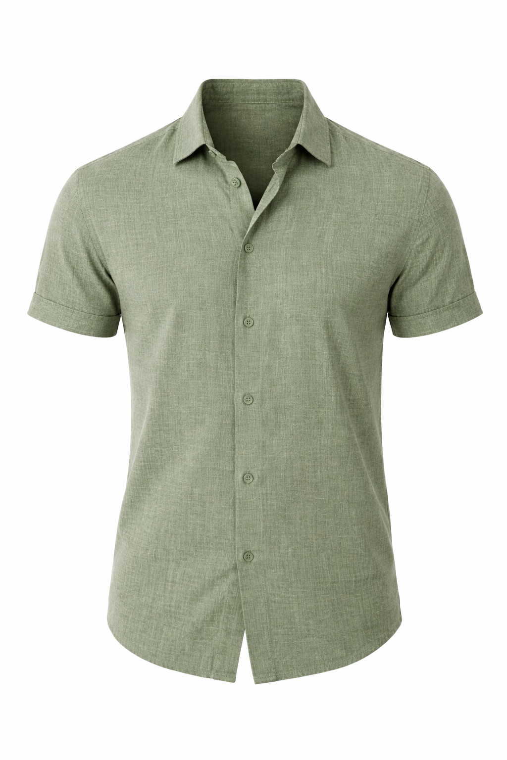 Classic Linen Shirt for Men in Summer White