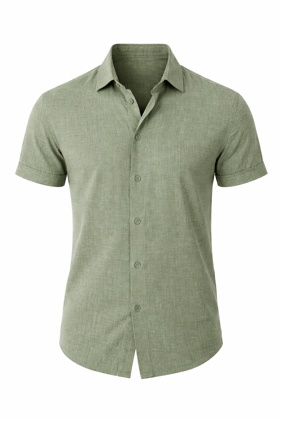 Classic Linen Shirt for Men in Summer White