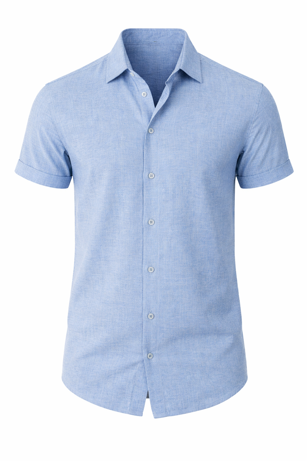 Classic Linen Shirt for Men in Summer White