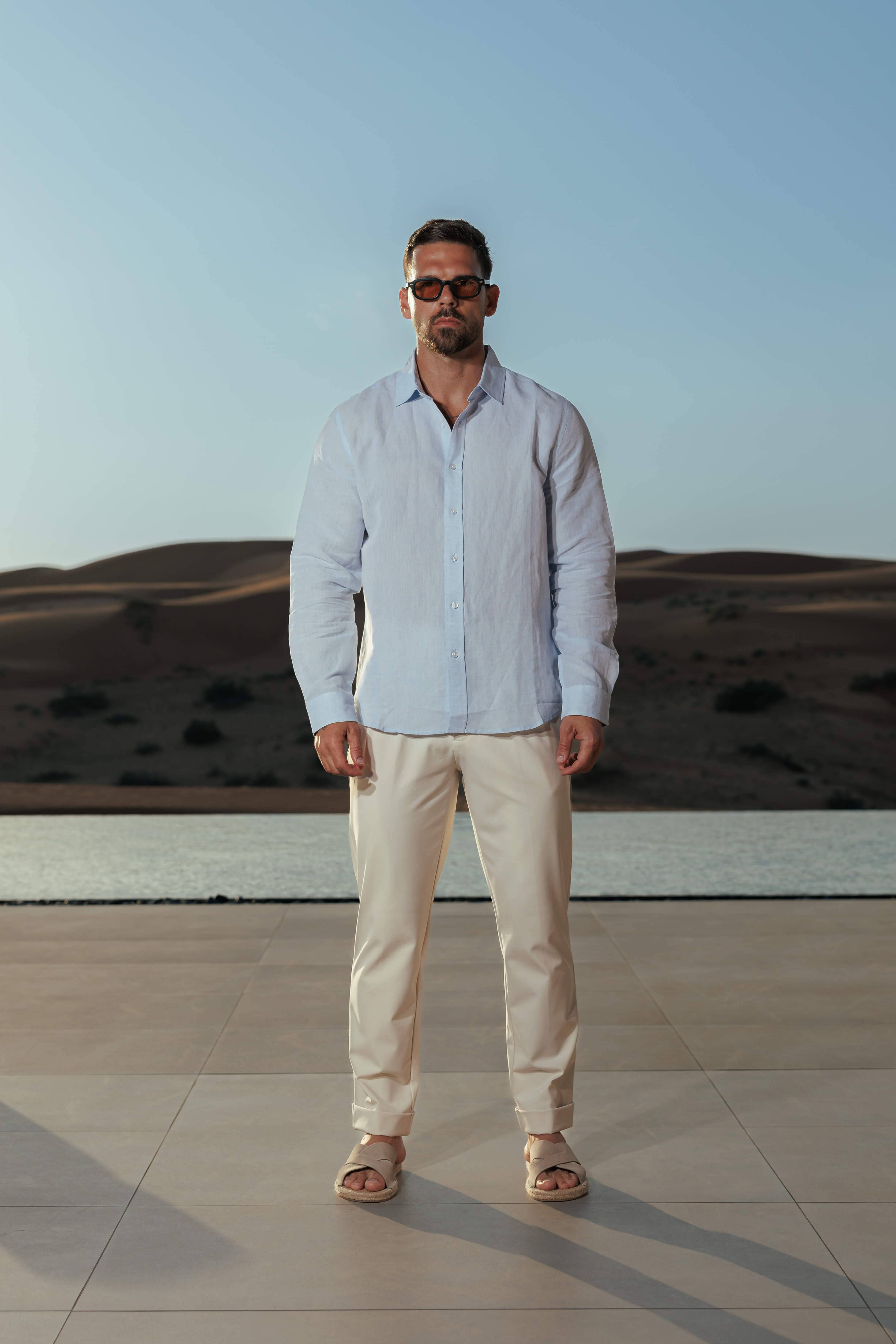 Linen Long Sleeve Shirt for Men