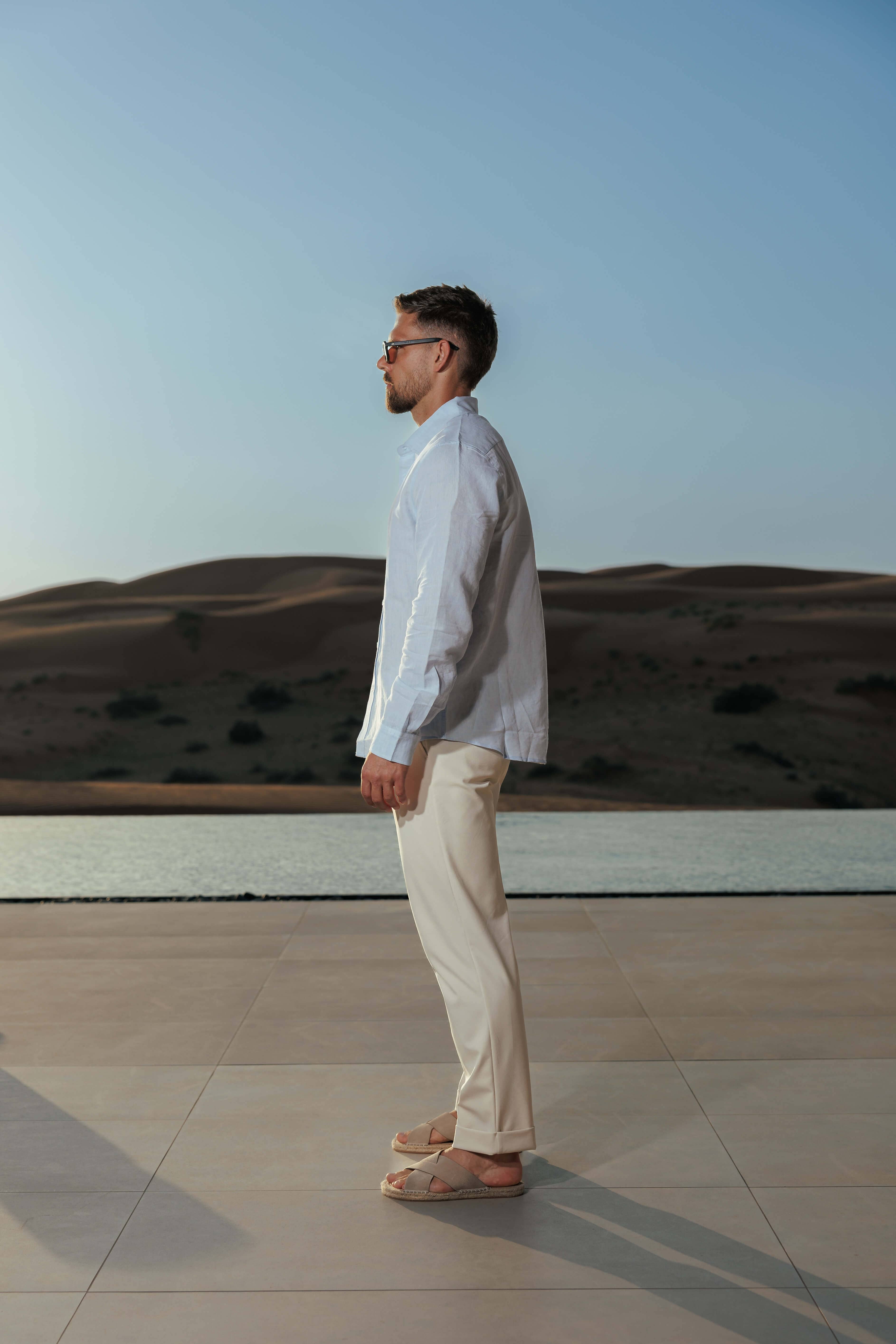 Linen Long Sleeve Shirt for Men