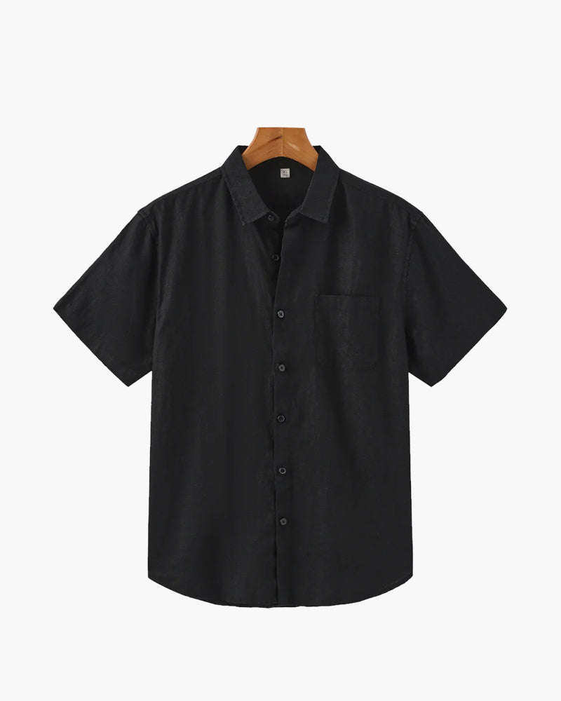 Linen Short Sleeve Shirt for Men