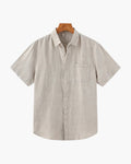 Linen Short Sleeve Shirt for Men