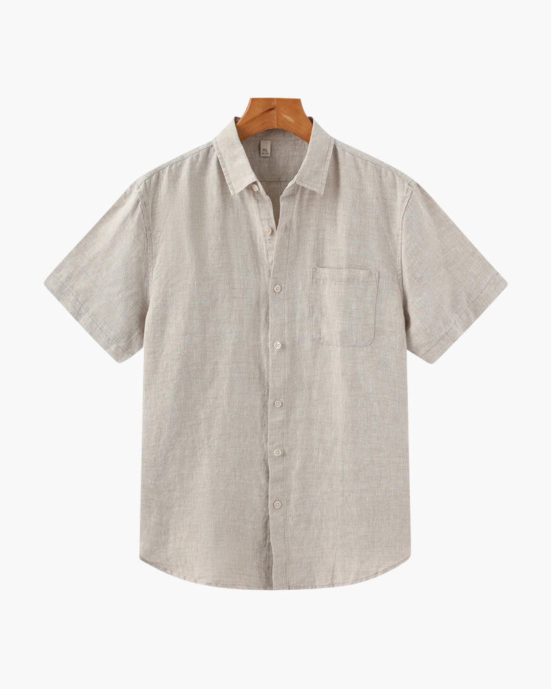 Linen Short Sleeve Shirt for Men