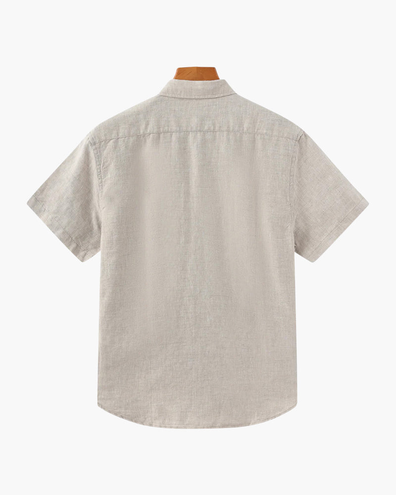 Linen Short Sleeve Shirt for Men