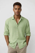 Men's Classic Fit Long Sleeve Shirt in Summer White