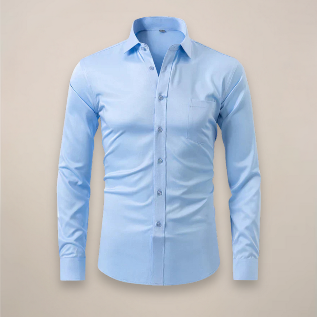 Structured Fit Long Sleeve Shirt in Classic White