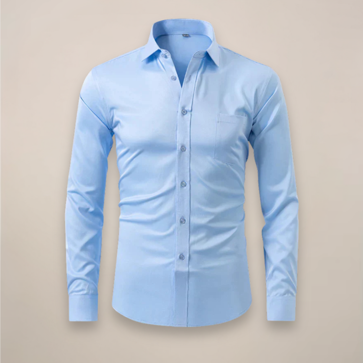 Structured Fit Long Sleeve Shirt in Classic White