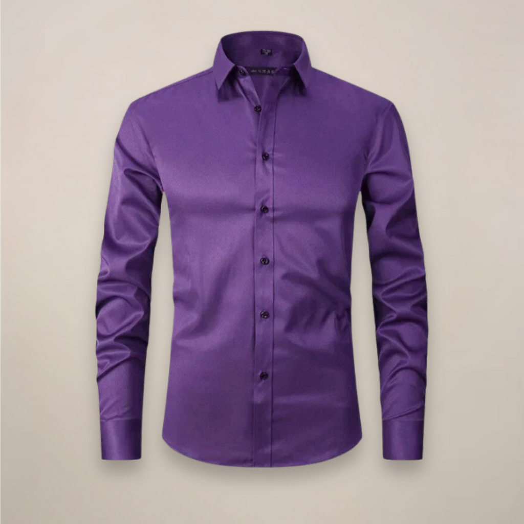 Structured Fit Long Sleeve Shirt in Classic White