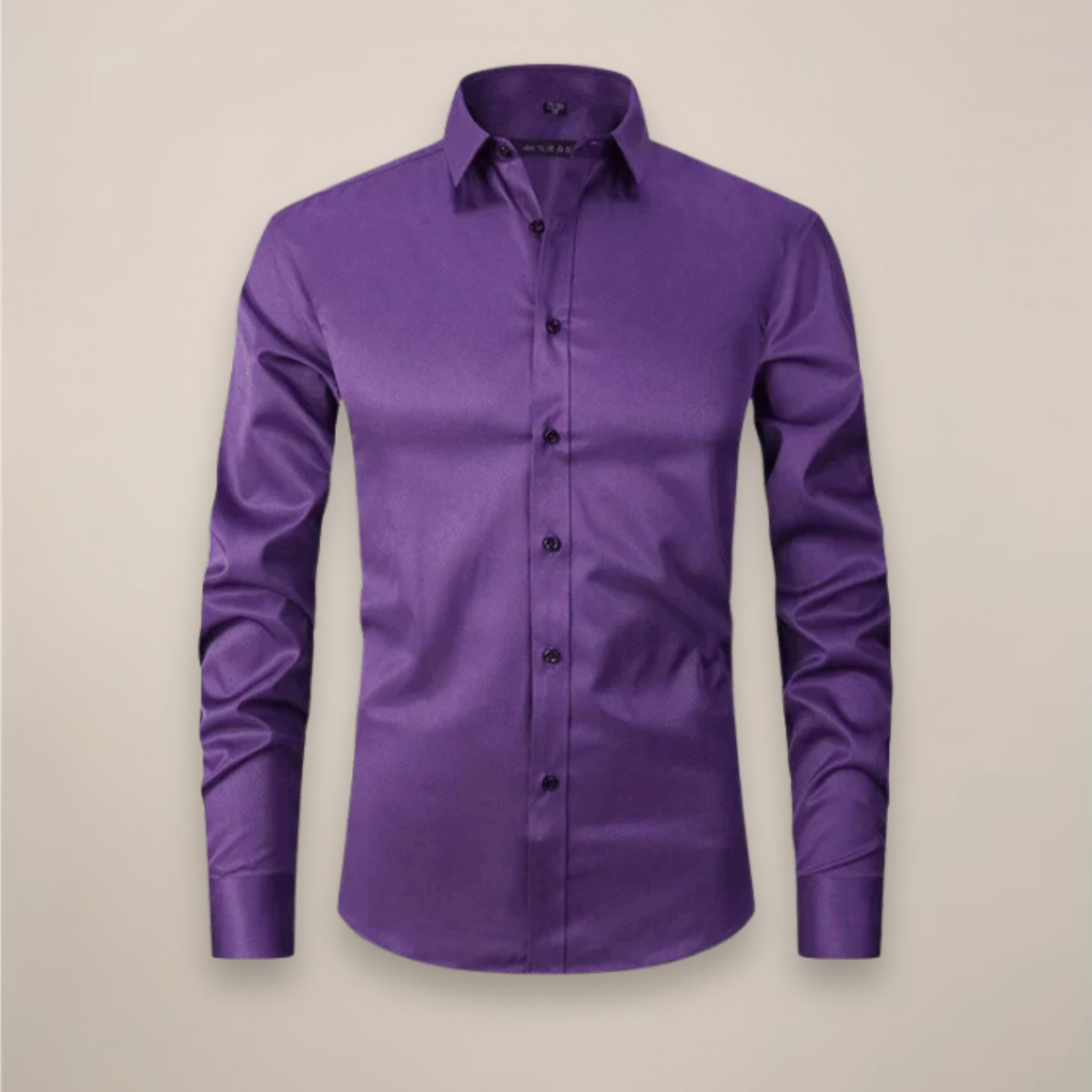 Structured Fit Long Sleeve Shirt in Classic White