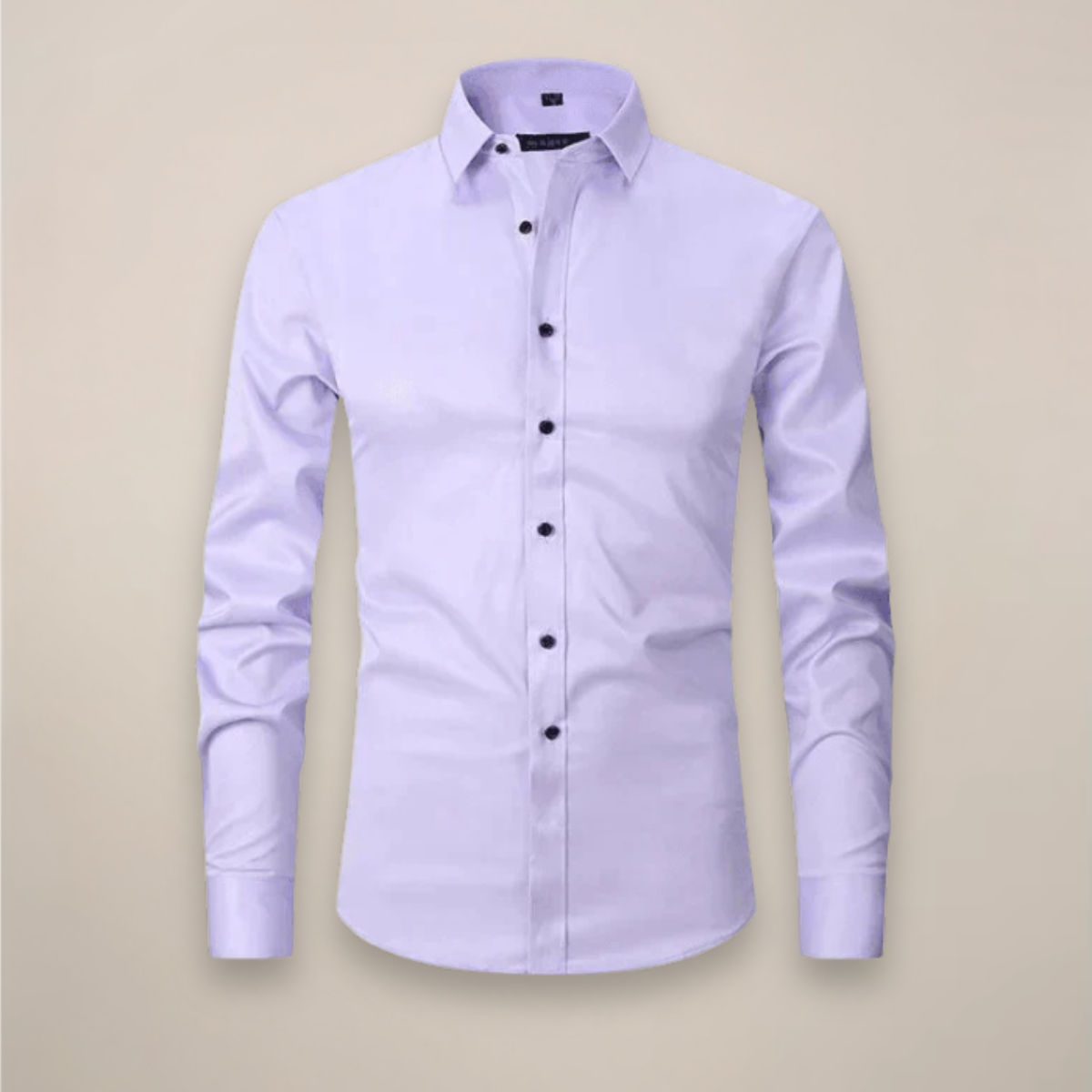 Structured Fit Long Sleeve Shirt in Classic White