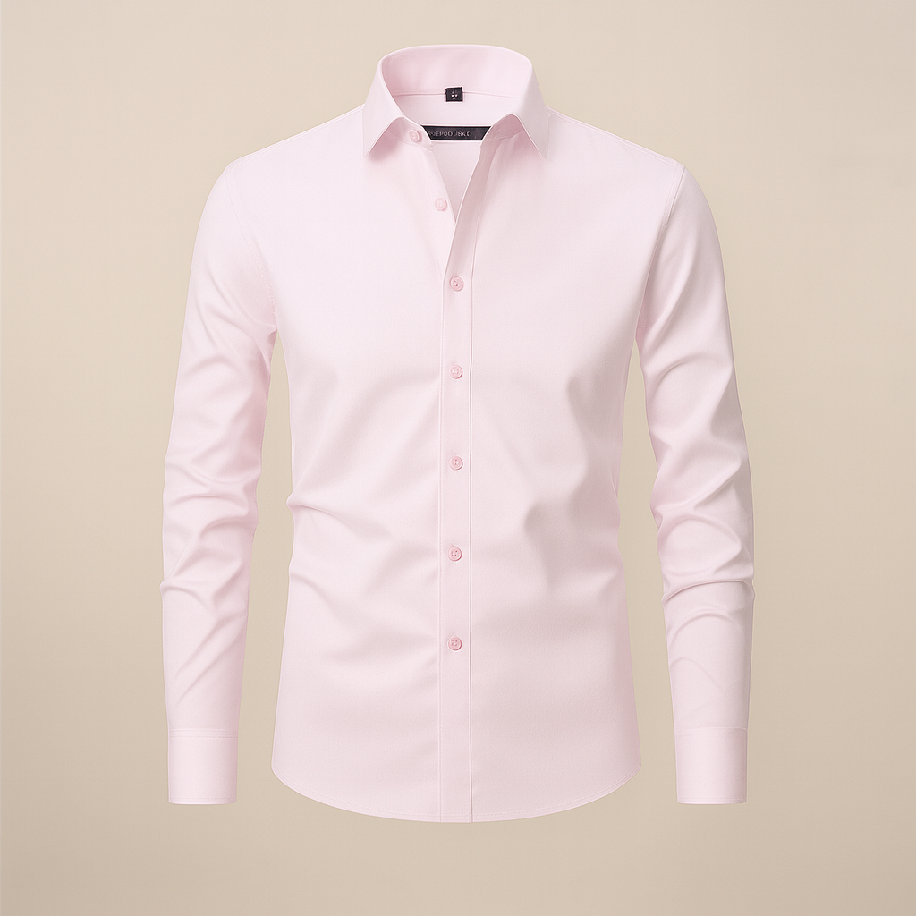 Structured Fit Long Sleeve Shirt in Classic White