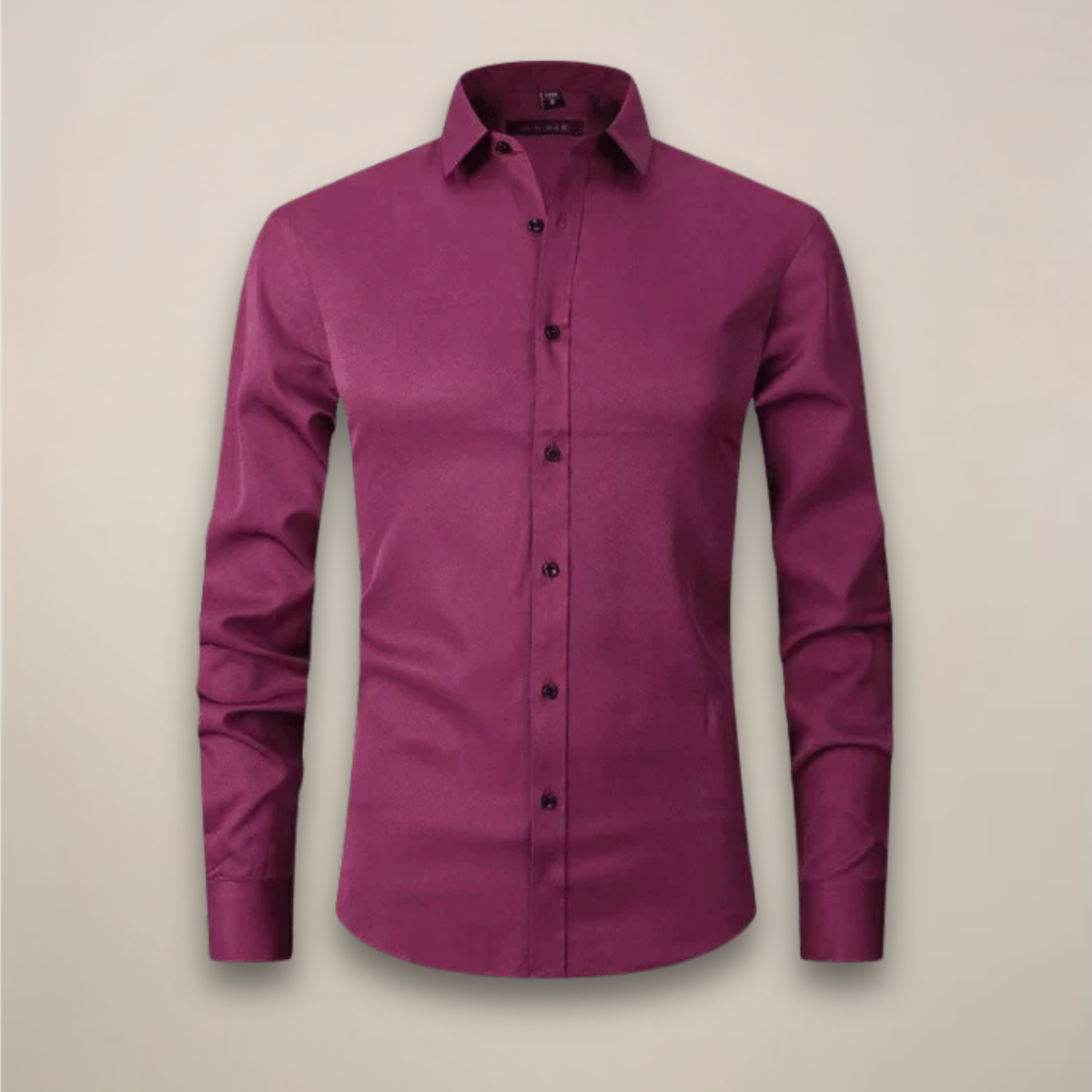 Structured Fit Long Sleeve Shirt in Classic White