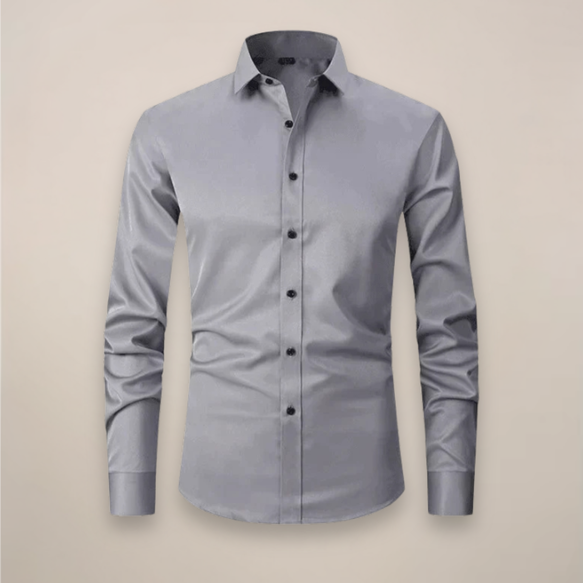 Structured Fit Long Sleeve Shirt in Classic White