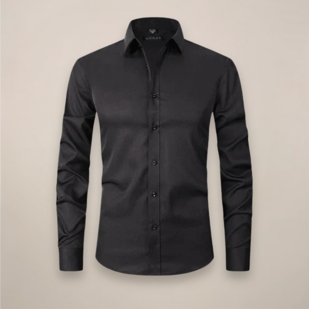 Structured Fit Long Sleeve Shirt in Classic White