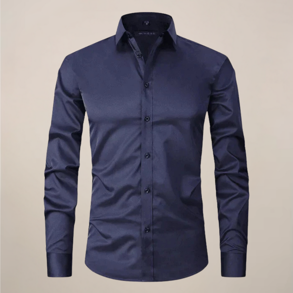 Structured Fit Long Sleeve Shirt in Classic White