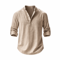 Men's Relaxed Fit Summer Shirt in Classic White