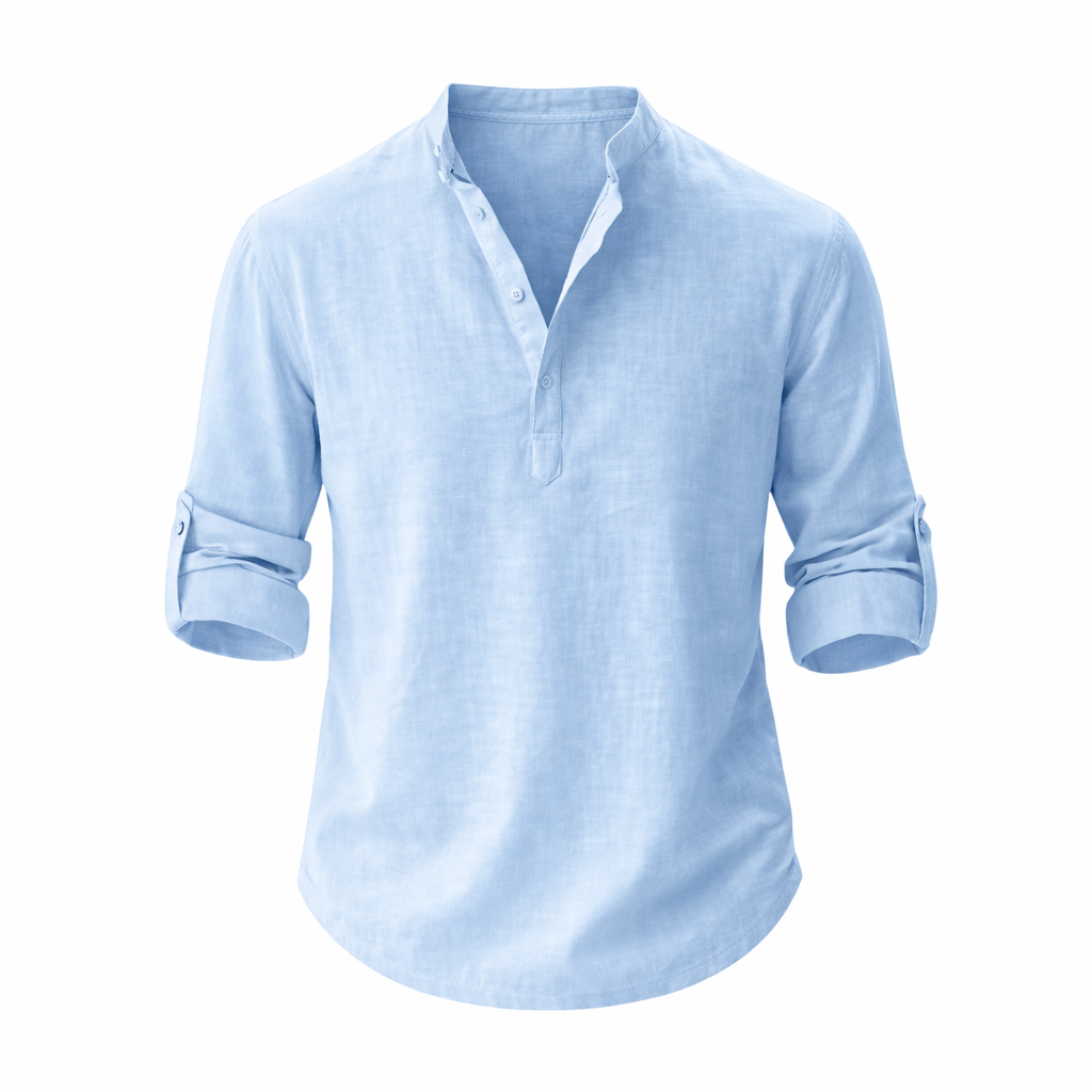 Men's Relaxed Fit Summer Shirt in Classic White