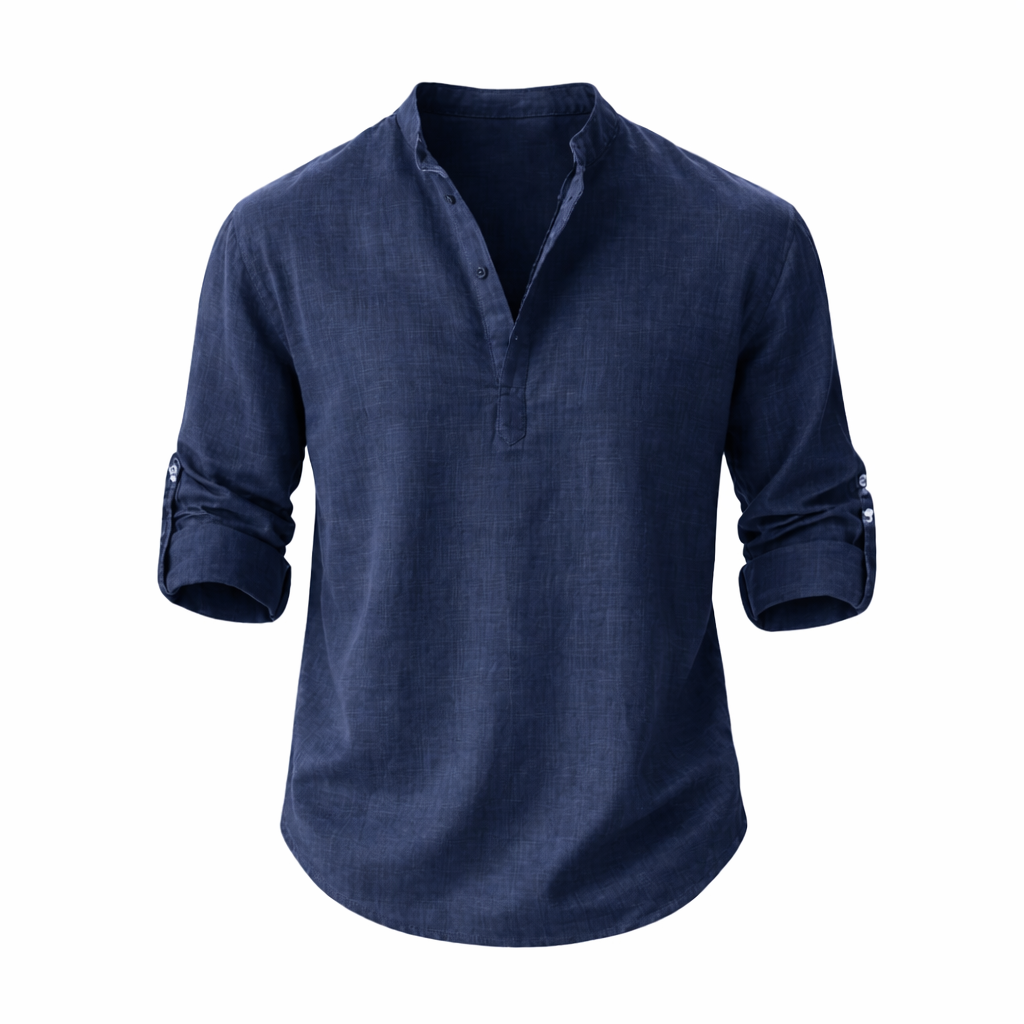 Men's Relaxed Fit Summer Shirt in Classic White