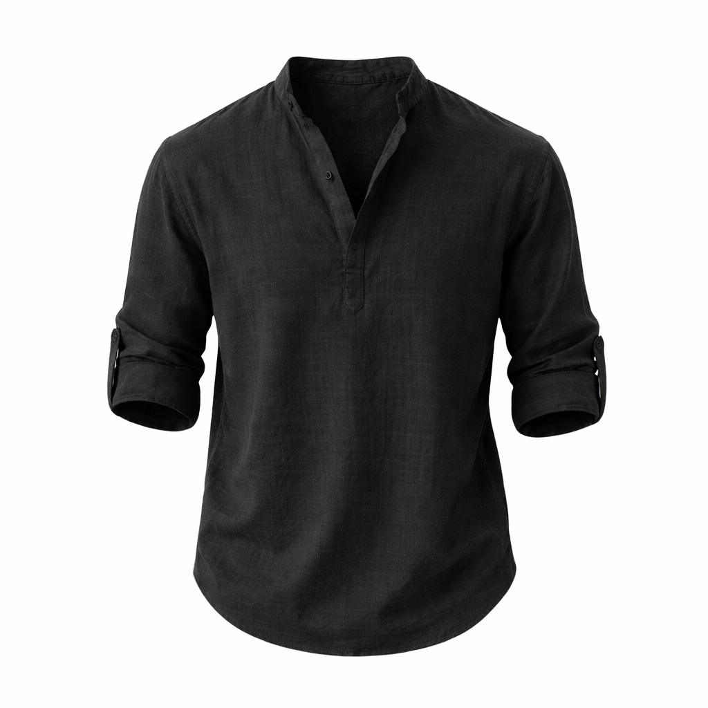 Men's Relaxed Fit Summer Shirt in Classic White