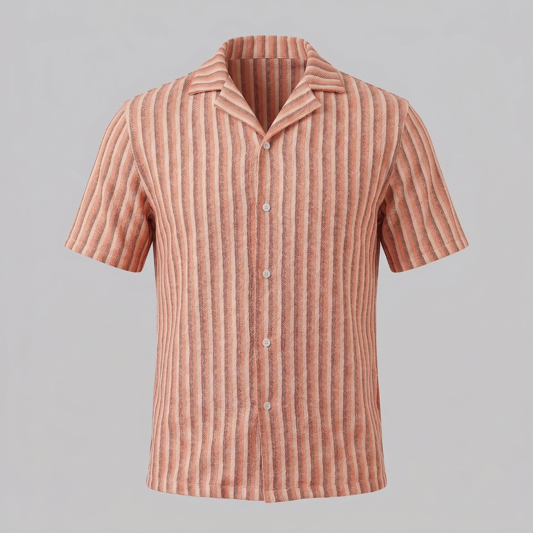 Men's Vertical Stripe Resort Shirt in Summer Palette