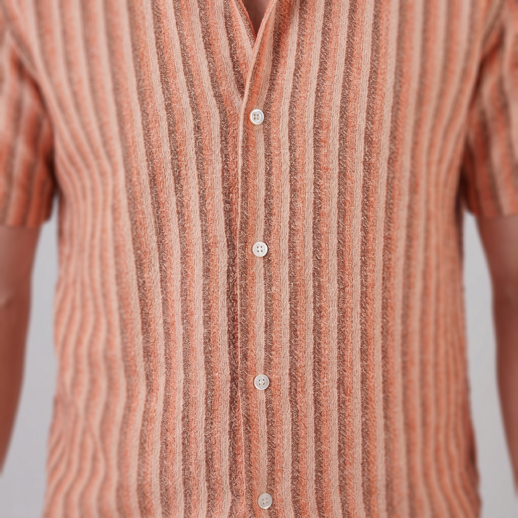 Men's Vertical Stripe Resort Shirt in Summer Palette