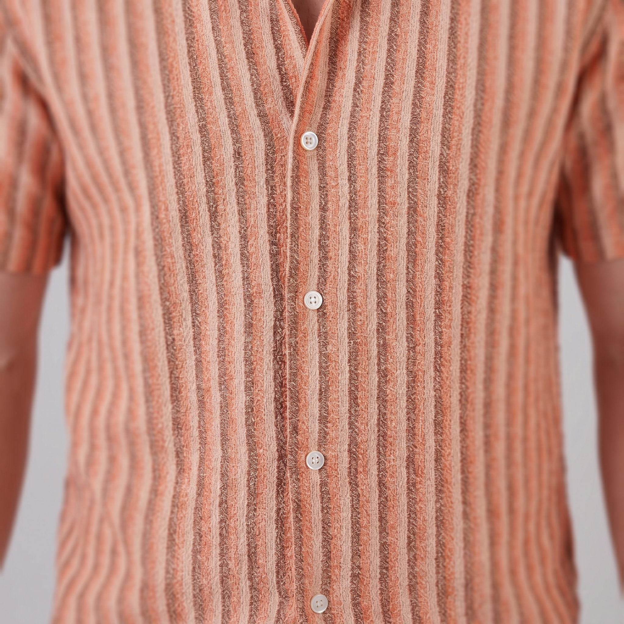 Men's Vertical Stripe Resort Shirt in Summer Palette