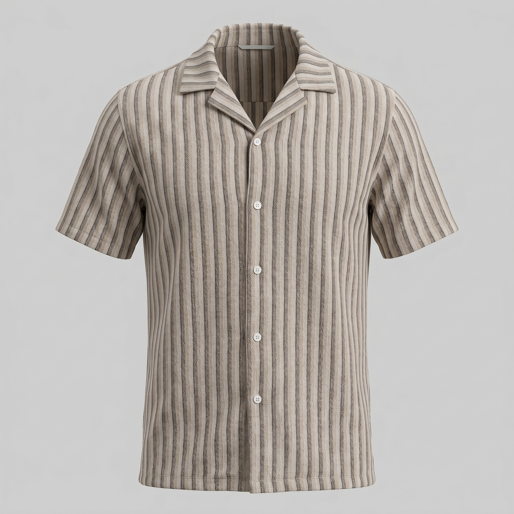 Men's Vertical Stripe Resort Shirt in Summer Palette